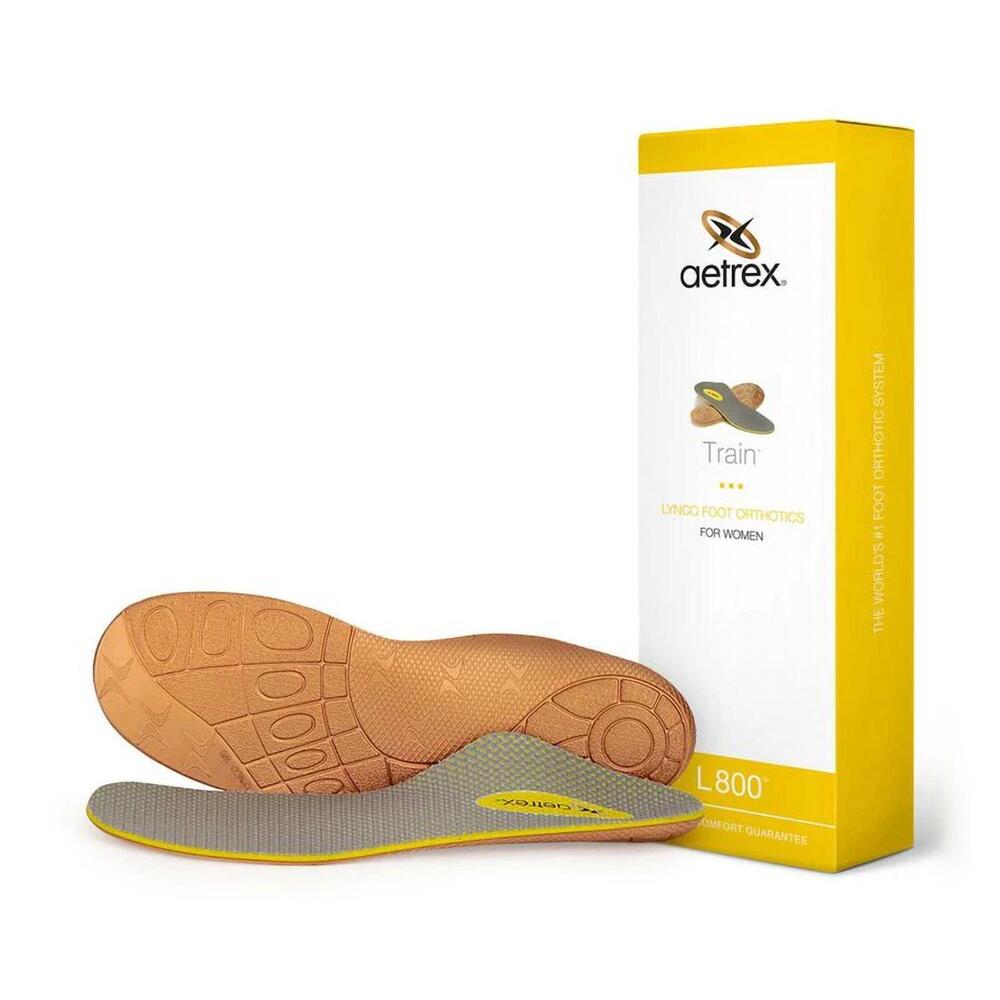 NEW AETREX women's train orthotics insole in yellow